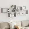 vidaXL Étagère murale sonoma gris 167,5x18x68 cm bois ingénierie
