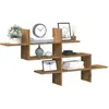 vidaXL Étagère murale chêne artisanal 124,5x18x60,5 cm bois ingénierie