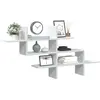 vidaXL Étagère murale blanc 124,5x18x60,5 cm bois d'ingénierie