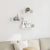 Vidaxl - tagères murales 3 pcs blanc bois d'ingénierie White