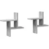 Étagères murales 2pcs sonoma gris 38x12x38 cm bois d’ingénierie vidaXL