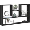 vidaXL Étagère murale noir 99x15x60 cm bois d'ingénierie