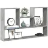 vidaXL Étagère murale gris béton 99x15x60 cm bois d'ingénierie