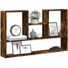 vidaXL Étagère murale chêne fumé 99x15x60 cm bois d'ingénierie