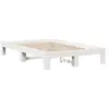 vidaXL Cadre de lit sans matelas blanc 120x200 cm bois de pin massif