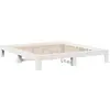 vidaXL Cadre de lit sans matelas blanc 180x200 cm bois massif de pin