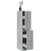 vidaXL Armoire apothicaire sonoma gris 30x41x144,5cm bois d'ingénierie