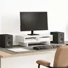 Support de moniteur blanc 50x27x15 cm bois d'ingénierie Vidaxl White