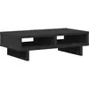 Support de moniteur noir 50x27x15 cm bois d'ingénierie Vidaxl Black