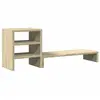 vidaXL Support de moniteur et organisateur de bureau bois d'ingénierie
