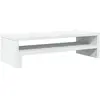 vidaXL Support de moniteur blanc 54x22x15 cm bois d'ingénierie
