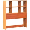 vidaXL Tête de lit avec rangement cire marron 100cm bois massif de pin