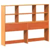 vidaXL Tête de lit avec rangement cire marron 160cm bois massif de pin