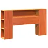 vidaXL Tête de lit avec rangement cire marron 140cm bois massif de pin