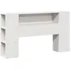 Tête de lit avec rangement blanc 135 cm bois massif de pin vidaXL