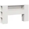 vidaXL Vidaxl Tête De Lit Avec Rangement Blanc 150 Cm Bois Massif De Pin