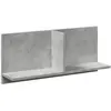vidaXL Armoire murale 70x16,5x30 gris béton cm bois d'ingénierie