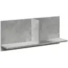 vidaXL Armoire murale 100x16,5x30 cm gris béton bois d'ingénierie