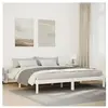 Cadre de lit extra long sans matelas 180x210 cm bois massif pin vidaXL