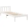vidaXL Cadre de lit extra long sans matelas 100x220 cm bois massif pin