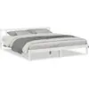 vidaXL Cadre de lit extra long sans matelas 180x220 cm bois massif pin