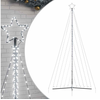 vidaXL Guirlande de sapin de Noël 570 LED blanc froid 399 cm