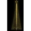 vidaXL Guirlande de sapin de Noël 495 LED blanc chaud 300,5 cm