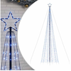 vidaXL Arbre de Noël lumineux avec pointes 1534 LED bleu 500 cm
