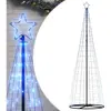 vidaXL Arbre de Noël lumineux conique 550 LED bleu 304 cm