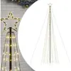 vidaXL Arbre de Noël lumineux avec piquets 1534 LED blanc chaud 500 cm
