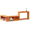 Table de chevet avec bureau cire marron bois de pin massif vidaXL