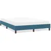vidaXL Cadre de lit sans matelas bleu foncé 140x220 cm velours