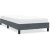 Cadre de lit sans matelas gris foncé 100x210 cm velours vidaXL