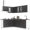 vidaXL Ensemble d'armoires de cuisine 11 pcs Lucca bois d'ingénierie