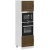 vidaXL Armoires de four 2 pcs Porto chêne marron bois d'ingénierie