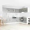 vidaXL Armoire de cuisine avec stockage 2 pcs Gris 80 x 46 x 81.5 cm