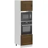 vidaXL Armoires de four 2 pcs Lucca chêne marron bois d'ingénierie