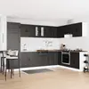 vidaXL Armoire de cuisine avec stockage Kalmar Noir 80 x 46 x 81,5 cm