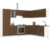 vidaXL Ensemble d'armoires de cuisine 14 pcs Porto bois d'ingénierie