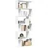 Tagère séparatrice de pièce à 6 niveaux blanc 70x24x193 cm Vidaxl White