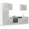 vidaXL Ensemble d'armoires de cuisine 7 pcs Kalmar bois d'ingénierie