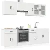 vidaXL Ensemble d'armoires cuisine 8pcs Kalmar blanc bois d'ingénierie