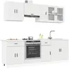 vidaXL Ensemble d'armoires cuisine 8pcs Kalmar blanc bois d'ingénierie