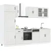 vidaXL Ensemble d'armoires de cuisine 8 pcs Kalmar blanc brillant