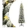 vidaXL - Kunstkerstboom - met - 150 - LED's - en - sneeuw - 150 - cm