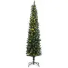 vidaXL Sapin de Noël artificiel mince 300 LED 180 cm