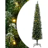 vidaXL Sapin de Noël artificiel mince 150 LED 150 cm