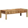 vidaXL Vidaxl Table Basse 110x55x35 Cm En Bois Massif