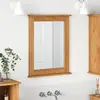 vidaXL Miroir marron miel 55,5 x 5 x 70 cm Bois massif en pin