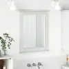 vidaXL Miroir avec miroir Blanc 55,5 x 5 x 70 cm Bois massif en pin
